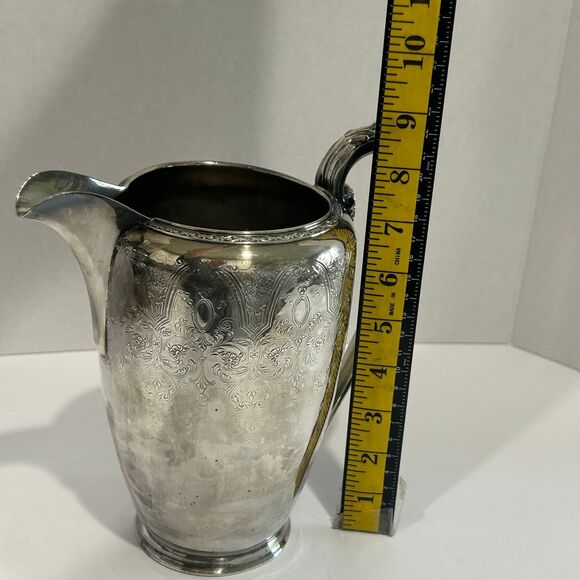 Vintage Wilcox International Water Pitcher Paisley Pattern 1.5 quarts N770 - Picture 7 of 12